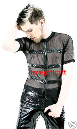 Shirt maglia rete pvc dark - rete,