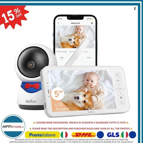Boifun baby monitor - 5s:, 1080p