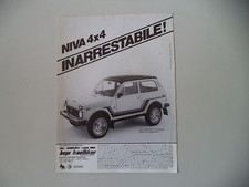 advertising Pubblicità 1982 LADA NIVA 4X4