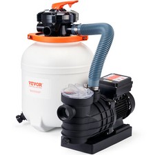 VEVOR Pompa Filtro a Sabbia Piscina Fuori Terra 10000 L/h 285 W Valvola a 6 Vie