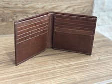 Portafoglio Wallet The Bridge in pelle marrone .Usato Ma In Ottimo Stato