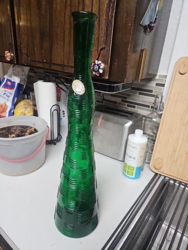 Cesto decanter vetro verde - decanter,