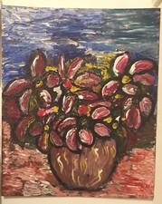 ARTE quadro Vaso Con Fiori . acrilico cm 100 x 82 - M. Cianfano