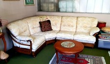 Divano Angolare struttura in legno, fattura artigianale