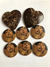 Bottoni decorativi 6 in legno