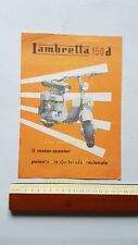 Innocenti Lambretta 150 d 1956 depliant originale scooter genuine brochure