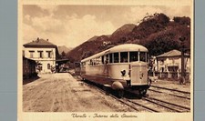 Vercelli Varallo Interno Stazione Littorina Treno non spedita f. Piccolo 