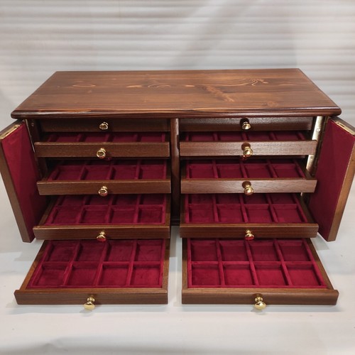 Monetiere legno cassetti - legno, 14