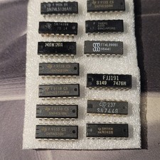Grande Lotto 13 Chip Logica TTL Vintage - Porte, Contatori, Decoder Serie 74xx
