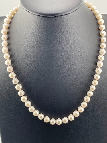 Collana perle bianche - perle, nodo