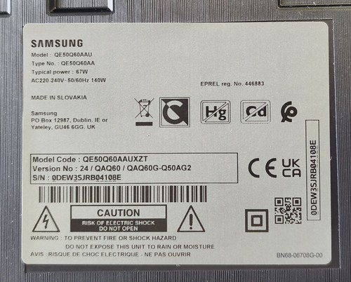 Samsung qled qe50q60aauxzt - tv,