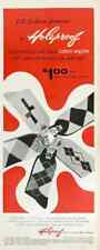 1955 Holeproof Men's Cotton Argyle Socks PRINT AD Fall Fashion Footnote