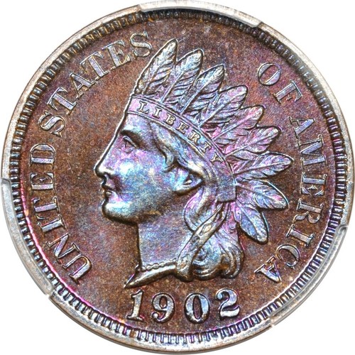 1902 centesimo indiano - 1c, pcgs