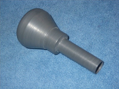 Trombone plastica grigio - trombone, in