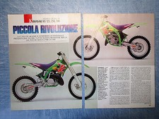 MOTOSPRINT993-RITAGLIO/CLIPPING/NEWS-1993-KAWASAKI KX 125,250,500-CROSS-2 fogli 