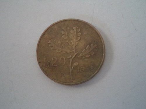 Moneta venti lire quercia - 20,