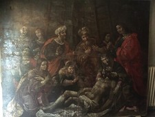  olio su tela del'500 m.2,80xm.2,60