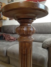 Colonna Portavaso In Legno