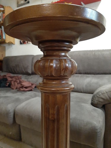 Colonna portavaso legno - portavaso, in