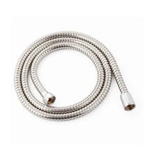 TUBO FLESSIBILE SOFFIONE DOCCINO DOCCIA VASCA BAGNO 2 MT CROMATO SILVER 01981