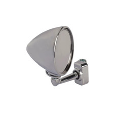 SPECCHIO A GOCCIA CROMATO MORSETTO DX = SX PER FIAT VECCHIA 500 EPOCA F L R D N