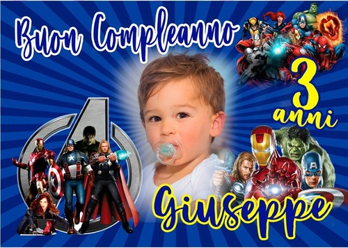 Banner striscione compleanno - banner,