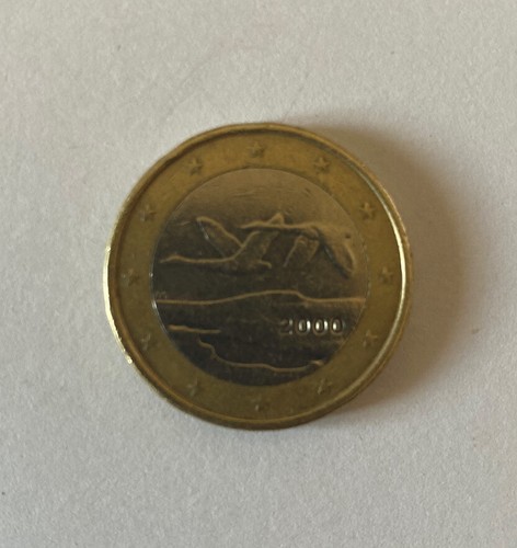 Moneta rara euro finlandia - moneta, 1