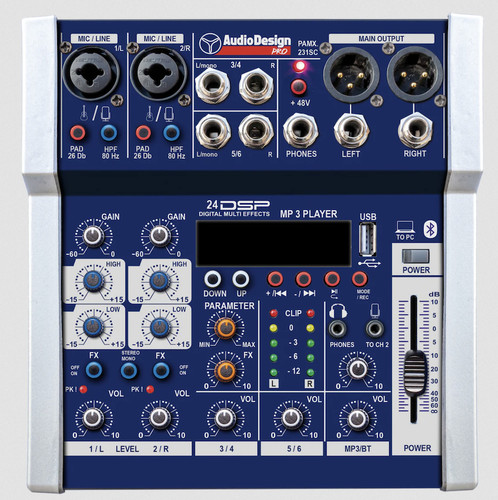 Mixer audio design - pmx, 231sc