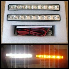 Coppia Luci Diurne LED DRL Indicatori di Direzione per Smart Fortwo Roadster