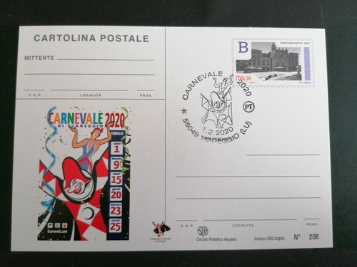 Intero postale viareggio - postale,