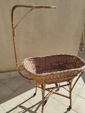 Cesta culla in vimini per neonata