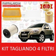 KIT TAGLIANDO 4 FILTRI PER FIAT SEDICI 1.9 MULTIJET / 4X4 2006 - 2011