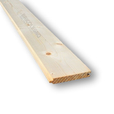 Perline in legno di abete di ottimà qualità A/B doghe ad incastro cm 2x12