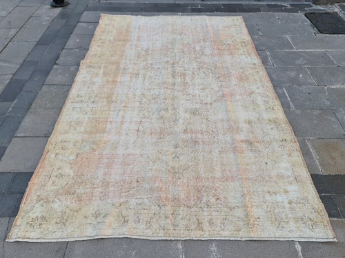 Tappeto vintage turco oushak - vintage,