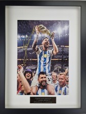 Lionel Messi tela autografata