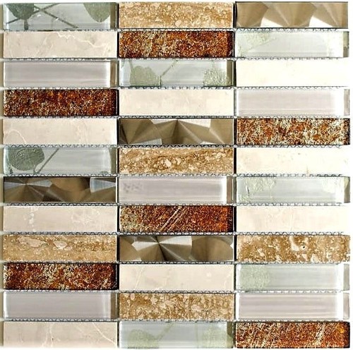 Mosaico vetro pietra - in,