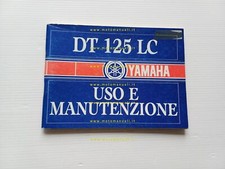Yamaha DT 125 LC 1986 manuale uso manutenzione libretto originale italiano