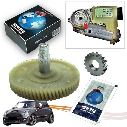 Sunroof motor gears - motor, (steel)