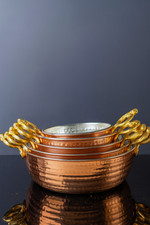 Set di padelle in rame