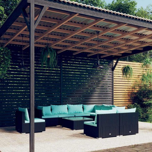 Set salotto polyrattan pz - salotto, in