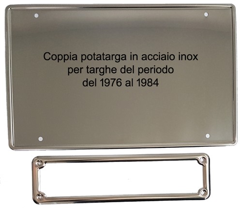 Coppia portatarga cornice - coppia, portatarga/cornice