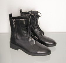 Stivaletti zara in vera pelle nera numero 37