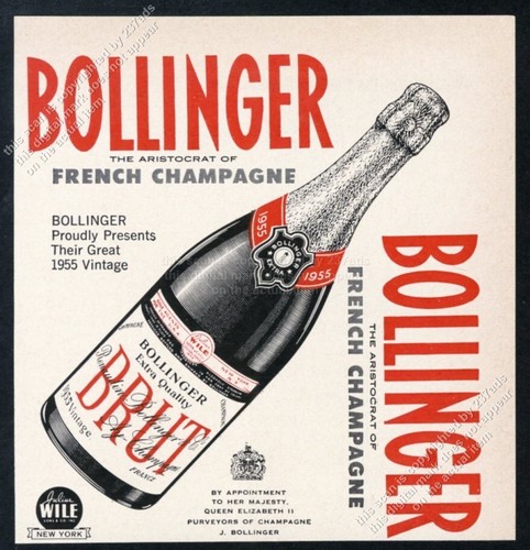 1962 bollinger brut champagne - brut,