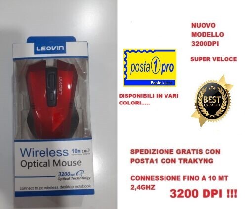 Mouse wifi ottico senza - ottico,