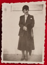 PHOTO FOTO  DONNA VESTITI EPOCA  ANNI 20-30 C. ( F 6 )