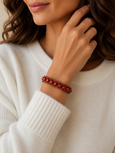 Bracciale elastico lurex - bracciale, e