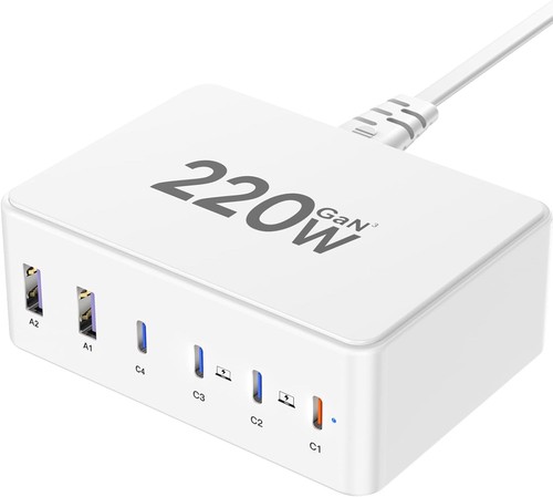 220w caricatore usb 6 port - 220w,