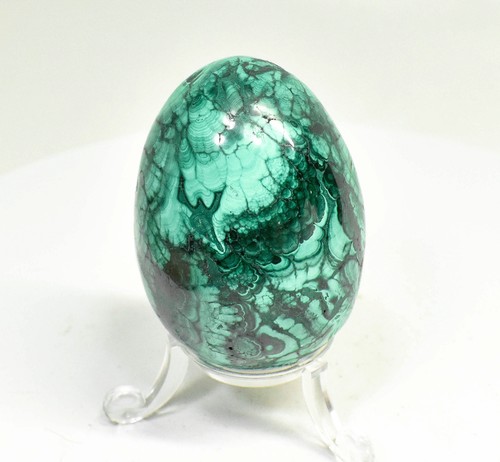 Uovo malachite lucidato - uovo,
