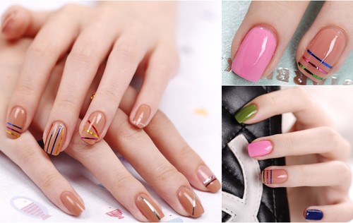 Nail art striping - nail,