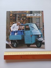 Piaggio Ape P 50 1980 depliant originale ITALIANO motocarro